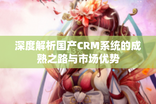 深度解析国产CRM系统的成熟之路与市场优势